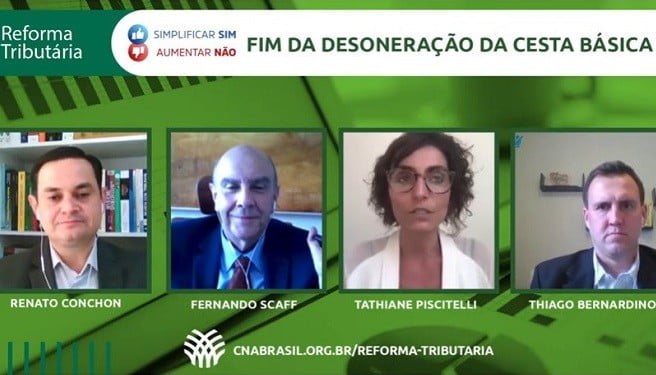 CNA debate impactos da Reforma Tributária na cesta básica e nos HFs