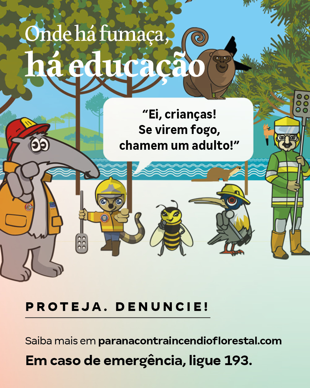 Cartilha incentiva crianças a se engajar na prevenção de incêndios florestais