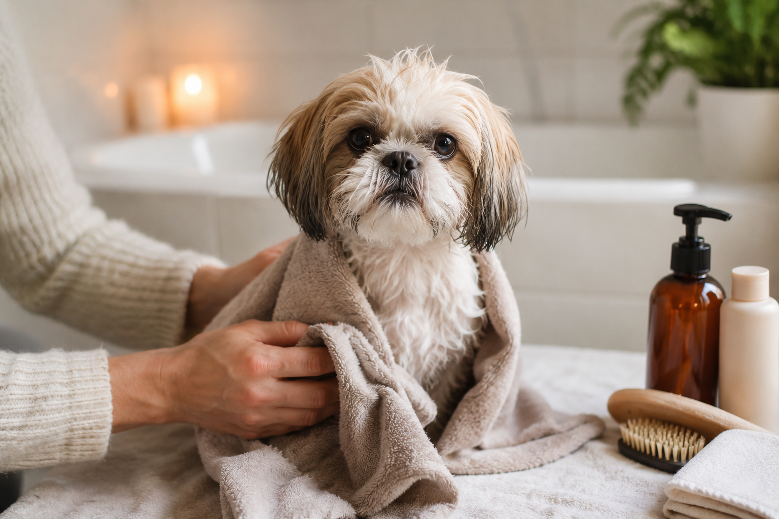 Banho no inverno exige cuidados extras com os pets