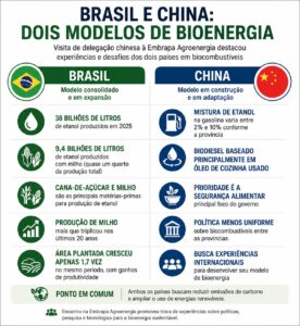 China busca experiência brasileira em biocombustíveis