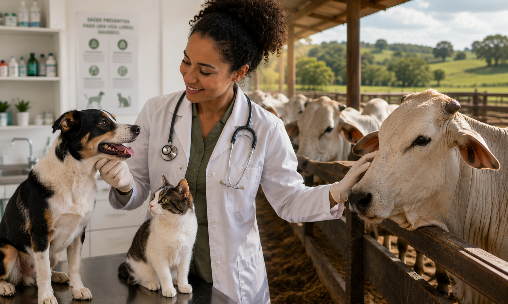 Dos pets aos rebanhos, veterinário amplia seu papel