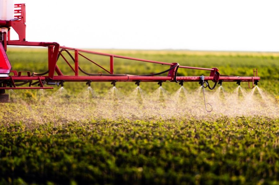 Nozzle of the tractor sprinklers