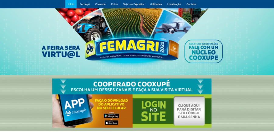 Cooxupé feira virutal abre