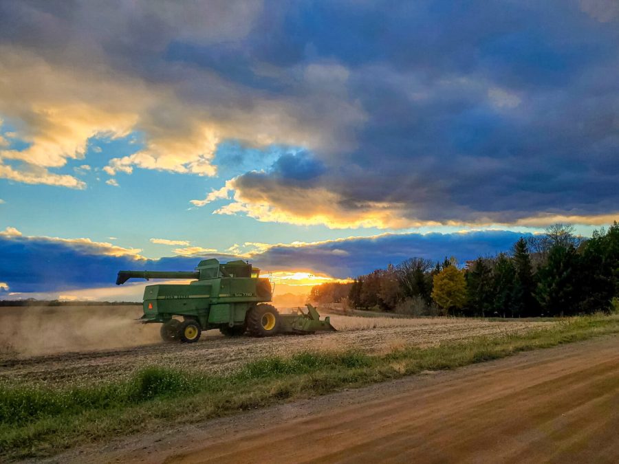 tractor-harvesting-field-of-soy-beans-during-an-au-2021-11-07-18-34-06-utc